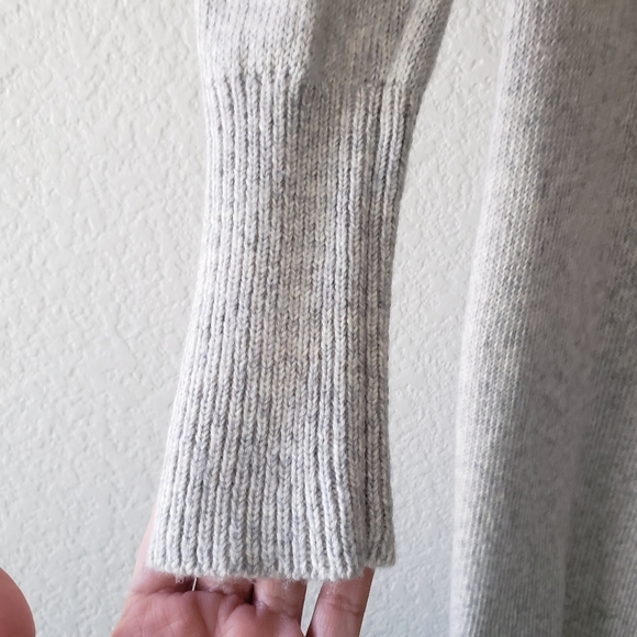 Ann Taylor Fair Isle Grey Sweater Dress Medium - Picture 6 of 11